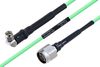 Temperature Conditioned SMA Male Right Angle to N Male Low Loss Cable 8 Inch Length Using PE-P160LL Coax - PE3M0201-8 - Pasternack