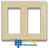 Leviton Decora Plus Snap-On 2 Gang Decora/GFCI Wallplate - 80309 - TelephoneStuff.com