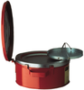 Justrite Red Steel 1 gal Safety Can - 4 1/2 in Height - 9 3/8 in Overall Diameter - JUSTRITE 10370 -- JUSTRITE 10370