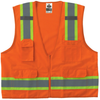 Ergodyne Glowear 8248Z High-Visibility Orange 2XL/3XL Polyester Mesh/Solid High-Visibility & Reflective Vest - 6 Pockets - Fits 52 to 58 in Chest - 720476-24067 - 720476-24067 - R. S. Hughes Company, Inc.