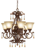 Mid. Chandeliers-Glass Up - 205235 - Light Center (The)