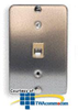 Allen Tel Stainless Steel Wall Phone Wallplate -- AT630A-6-SS - Image