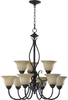 6010-9-44 Mid. Chandeliers-Glass Up - 435964 - Capital Lighting, Inc.