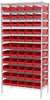 Akro-Mils Shelfmax 2000 lb Adjustable Red Chrome Steel Open Adjustable Fixed Shelving System - 60 Bins - 2000 lb Total Capacity - AWS183630138 RED - AWS183630138 RED - R. S. Hughes Company, Inc.