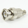 SMB Male (Plug) to BNC Male (Plug) Adapter, Nickel Plated Brass Body, 1.35 VSWR -- SM3634 - Image