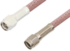 SMA Male to Reverse Polarity SMA Male Cable 12 Inch Length Using RG142 Coax - PE34614-12 - Pasternack