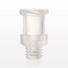 Threaded Connector, Female Luer Lock, Natural - 40062 - Qosina Corp.