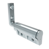 Constant Torque Hinge, Asymmetric, Forward Torque 1.35 N-m , Reverse Torque 2.26 N-m , Rivet / Screw , Zinc Alloy, Natural - ST-10E-200RE-33 - Southco