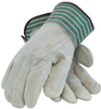 PIP 83-6044 Gray/Green/Pink Large Split Cowhide Leather Full Fingered Work & General Purpose Gloves - Wing Thumb - Uncoated - 10.4 in Length - 616314-07682 - 616314-07682 - R. S. Hughes Company, Inc.