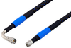 1.85mm Male to 1.85mm Male Right Angle Precision Cable 24 Inch Length Using High Flex VNA Test Coax - PE3TC1000-24 - Pasternack
