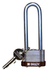 Brown Key Retaining Steel Padlock - 123250 - Brady Corporation