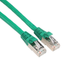Amphenol MP-6ARJ45SNNG-050 CAT6A FTP Shielded Patch Cable (650-MHz) with Snagless CAT-6A Shielded RJ45 Connectors (10GbE Optimized) - Green 50ft - Amphenol Cables on Demand