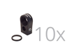 Lens Mount Pack, Fixed, 12.7 mm Diameter, M4 Thread, Qty 10, A-Line -- M-LH-0.5A-PK - Image