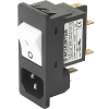 IEC Appliance Inlet C14 with Circuit Breaker TA35 2-pole -- 6135 - Image