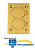 Hubbell Duplex Flap Aluminum Cover -- SA3825 - Image