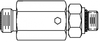 O-Ring Face Seal to O-Ring Face Seal Live Swivel -- LS-FF2406-24-24 - Image