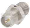 RP SMA Female (Jack) to RP SMA Female (Jack) Adapter, Passivated Stainless Steel Body, High Temp, 1.2 VSWR - SM4904 - Fairview Microwave Inc.