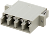 Lc Internal Shutter Coupler, Quad, With Flange, Beige Rohs Compliant L-Com - 97AC8795 - Newark, An Avnet Company