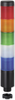Signal Tower, 5 Tiers, Blue, Clear, Green, Yellow, Red, Steady, 37.5Mm Dia.,pulse,85Db, 24Vdc, 24Vac Rohs Compliant Werma - 40Y3184 - Newark, An Avnet Company