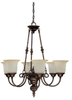 3786BB-291 Mid. Chandeliers-Glass Up - 340114 - Capital Lighting, Inc.
