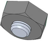 Nut, hex nylon, 6-32 thread, .305 OD, .110 height - 70208802 - Allied Electronics, Inc.
