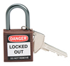Brown Compact Safety Lock - 143160 - Brady Corporation