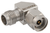 Miter RA 2.4mm Male (plug) to 2.4mm Female (Jack) Adapter, Passivated Stainless Steel Body, 1.35 VSWR - FMAD1198 - Fairview Microwave Inc.