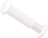 1/2 Standard Slotted Post and Screw, HDPE, White - APPS2500500BW - ARKPLAS