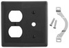 Standard Wall Plate - NP128BK - Hubbell Incorporated
