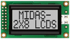 Display, Alphanumeric, 8X2, No Backlight; Character Count X Line Midas - 02AC9911 - Newark, An Avnet Company