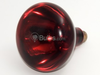 250 Watt, 120 Volt BR40 Red Safety Coated Reflector Bulb - SGB4028 - bulbs.com