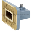 WR-112 to SMA Female Waveguide to Coax Adapter CPR-112G Grooved with 7.05 GHz to 10 GHz H Band in Copper, Paint -- FMWCA1011 - Image