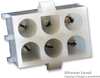 Connector, Plug, 6 Position, 6.35Mm, Pcb; Product Range Amp Te Connectivity - 57J1997 - Newark, An Avnet Company