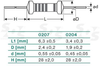 Res 0 Ohm Conformal AXL Thru-Hole Ammo Pack -- 898-ZOR-25-T-52-0R - Image