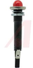 LED;Red;12V;2.67in L;0.63in Dia;0.38in mtg;Polished SS;Black Nylon;0.187 QC - 70129904 - Allied Electronics, Inc.
