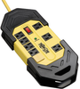 Protect It! 8-Outlet Industrial Safety Surge Protector, 25-ft. Cord, 3900 Joules, Cord Wrap, Hang Holes -- TLM825SA - Image