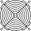 120mm Wire Form Fan Guard, Black E.D. Finish - 08128-02 - Qualtek Electronics Corp.