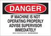 Machine & Operational Sign - 127882 - Brady Corporation