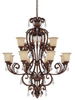 3642GU-294-CR Large Chandeliers-Glass Shade - 617707 - Capital Lighting, Inc.