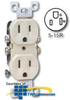 Leviton Duplex Receptacle, All Screws Backed Out,.. -- 5320-CP - Image