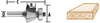Laminate Trimming Bits, 25&ordm; Bevel Trimmer - 4 Flute - 733129-4A - Makita USA, Inc.