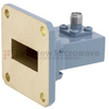 WR-90 to SMA Female Waveguide to Coax Adapter UG-39/U Square Cover Standard with 8.2 GHz to 12.4 GHz X Band in Copper, Paint - FMWCA1006 - Fairview Microwave Inc.