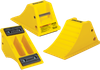 All-Terrain Heavy-Duty Wheel Chock with Rubber Pad, 40 Ton Capacity, 28-38 in. Tires - AT3512-RP-Y - AT3512-RP-Y - Checkers