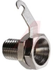 Jack, Non-Insulated; 15 A; 1500 V (RMS); Brass, Nickel Plate; Brass; 115 degC - 70183113 - Allied Electronics, Inc.