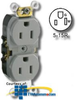 Leviton Smooth face Side wired 15A 125V Duplex Receptacle - CR015 - TelephoneStuff.com
