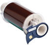 Brady B-595 Brown Vinyl Thermal Transfer Continuous Thermal Transfer Printer Label Roll - 6 in Width - 50 ft Length - 13608 - 754473-13608 - R. S. Hughes Company, Inc.
