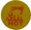 R50 HOT HAND WARNING LABEL 50°C (YELLOW) -- R50 - Image