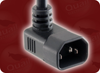 IEC-60320-C14 UP ANGLE to IEC-60320-C13 HOME // Power Cords // IEC/Jumper Power Cords // Universal - 3537.036 - Quail Electronics