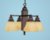 Mid. Chandeliers-Glass Down - 444556 - Capital Lighting, Inc.