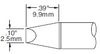 Metcal Smartheat Soldering Cartridge SSC-736A - Chisel Tip - 0.39 in Tip Length - 0.1 in Tip Width - SSC-736A - R. S. Hughes Company, Inc.